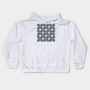 Snowflakes Gray Kids Hoodie